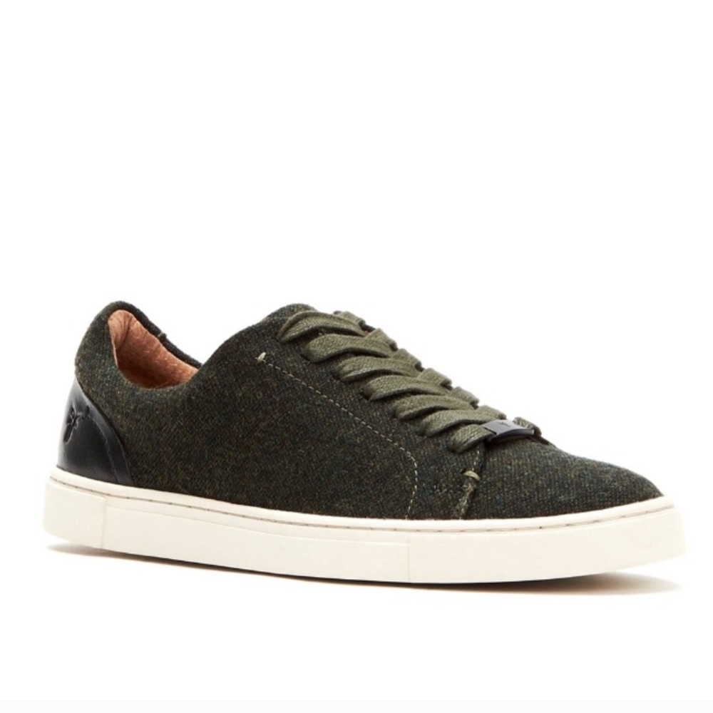 Frye Ivy olive green wool sneaker, 11